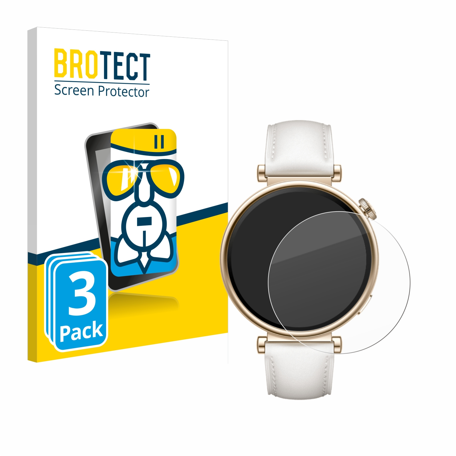 BROTECT 3x Airglass klare Watch Schutzfolie(für 4 GT (41mm)) Huawei