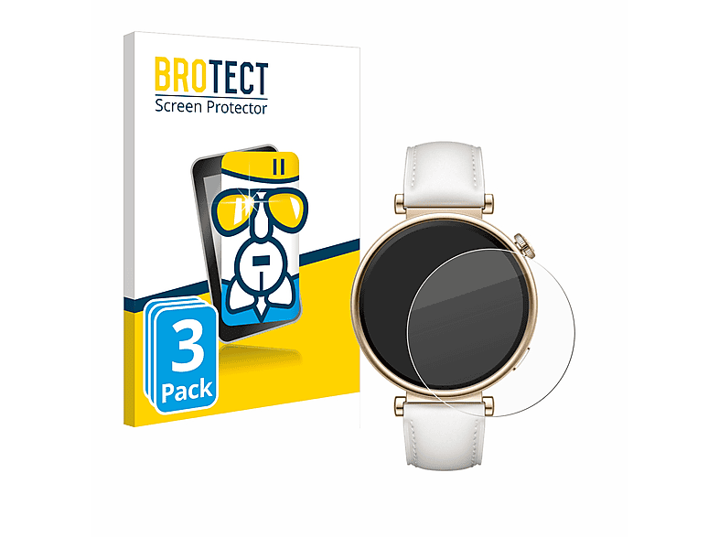 BROTECT 3x Schutzfolie(für Huawei GT Airglass klare Watch (41mm)) 4