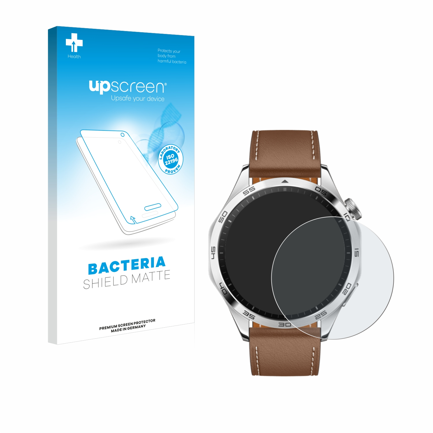 UPSCREEN antibakteriell Schutzfolie(für (46mm)) Watch GT entspiegelt Huawei matte 4