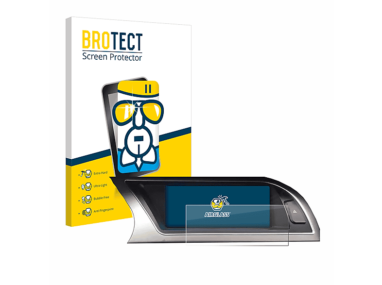 BROTECT Airglass klare Schutzfolie(für Audi Audi A4 B8 (2012-2015) MMI Navigation Plus 7\