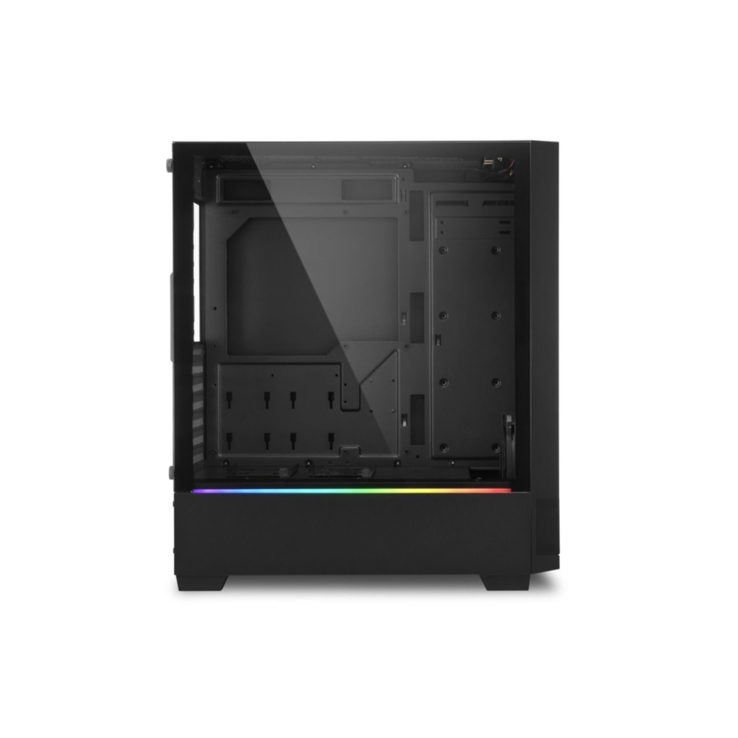 SHARKOON RGB FLOW PC Gehäuse, schwarz