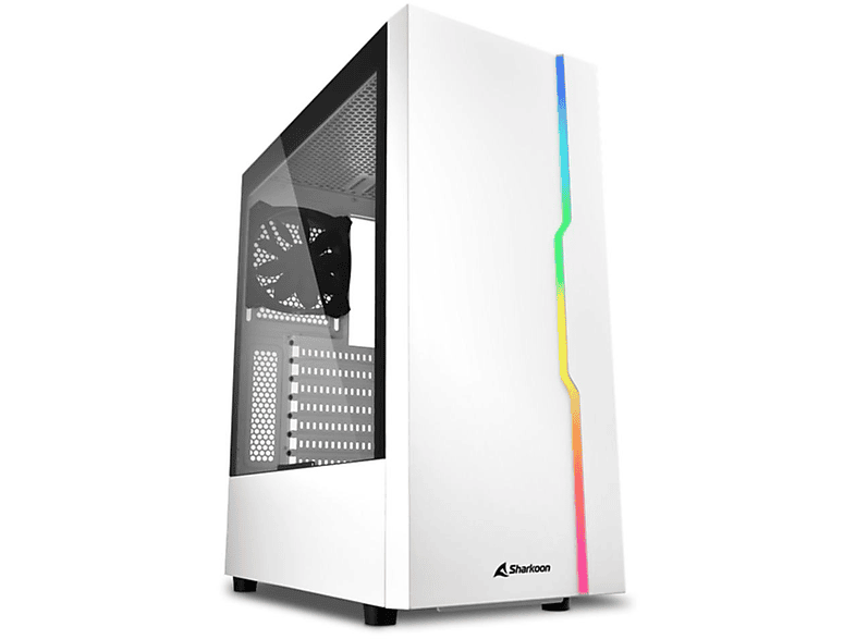SHARKOON RGB Slider PC weiss Gehäuse