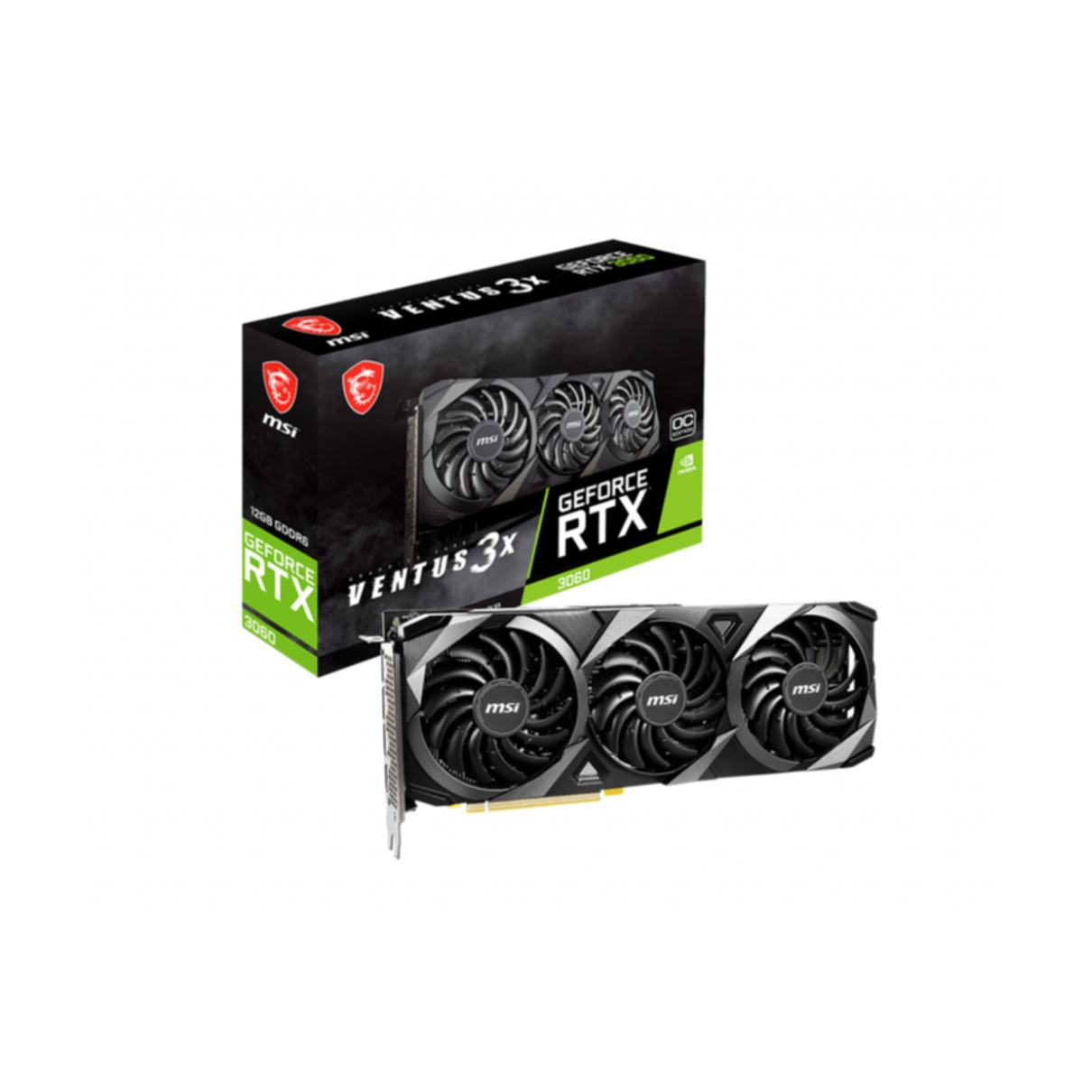 MSI GeForce RTX 3060 VENTUS 3X (NVIDIA, OC Grafikkarte) 12G