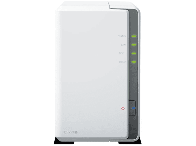 CAPTIVA NAS Server TB (Synology DS223j mit 2x Plus) Zoll / 2-Bay 3,5 / 1GB S75-804 TB 24 Red 12 24TB RAM WD