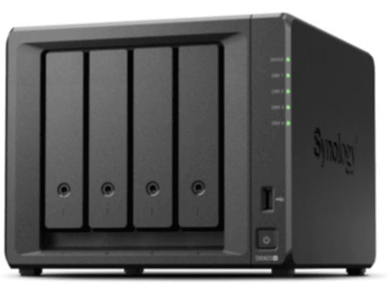 CAPTIVA NAS Server S75-512 (Synology 4GB 48TB RAM Zoll / WD Plus) TB Red 4-Bay 3,5 48 12 TB / mit DS923+ 4x