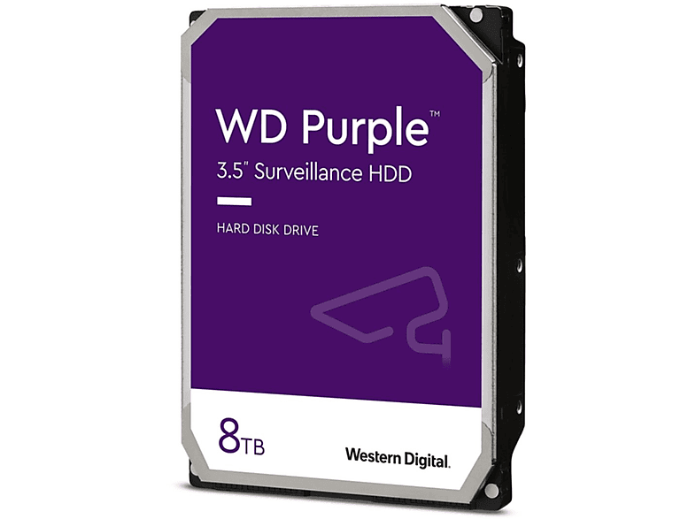 WESTERN DIGITAL WD Purple, 8000 GB, HDD, 3,5 Zoll, intern