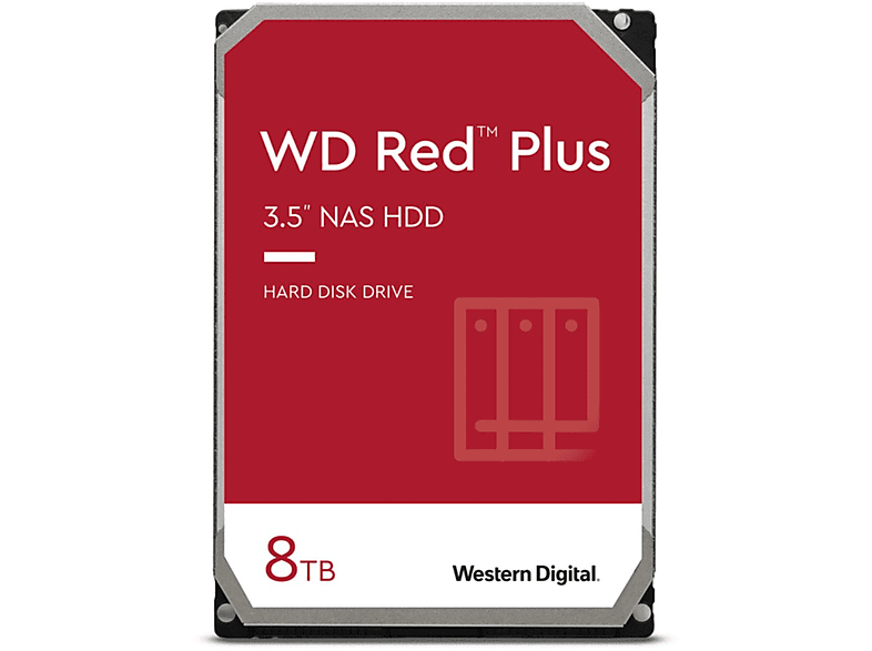 WESTERN DIGITAL Red Plus, 8000 HDD, GB, intern 3,5 Zoll