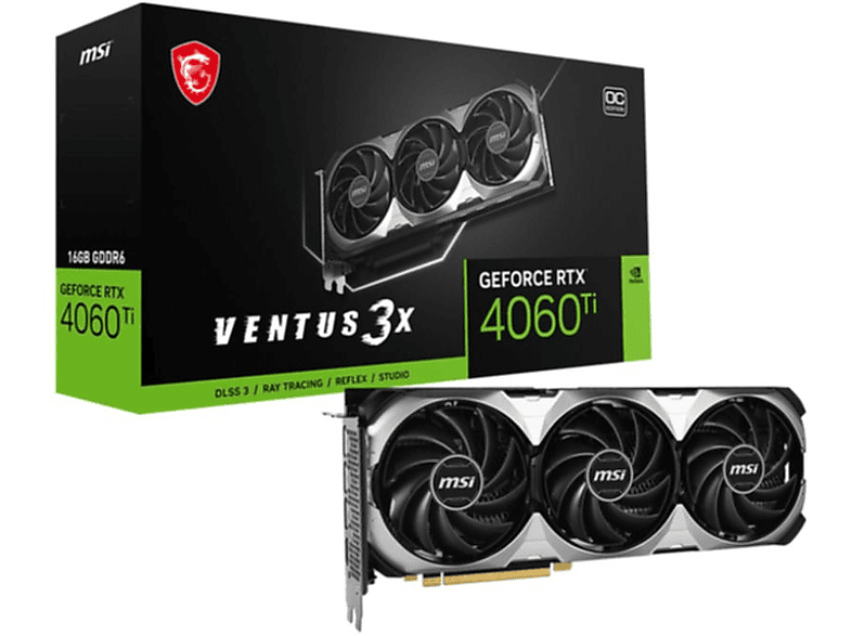 GEFORCE TI RTX 3X 4060 Grafikkarte) MSI (NVIDIA, 16G OC VENTUS