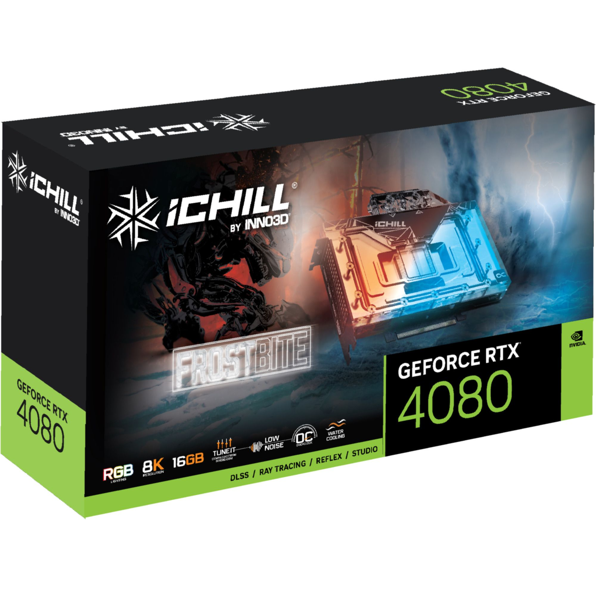 INNO3D Inno3D GeForce RTX 16.384 4080 - (NVIDIA, 16GB iChill Grafikkarte) Frostbite MB