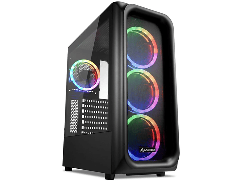 ATX PC schwarz TK5M RGB SHARKOON Gehäuse,