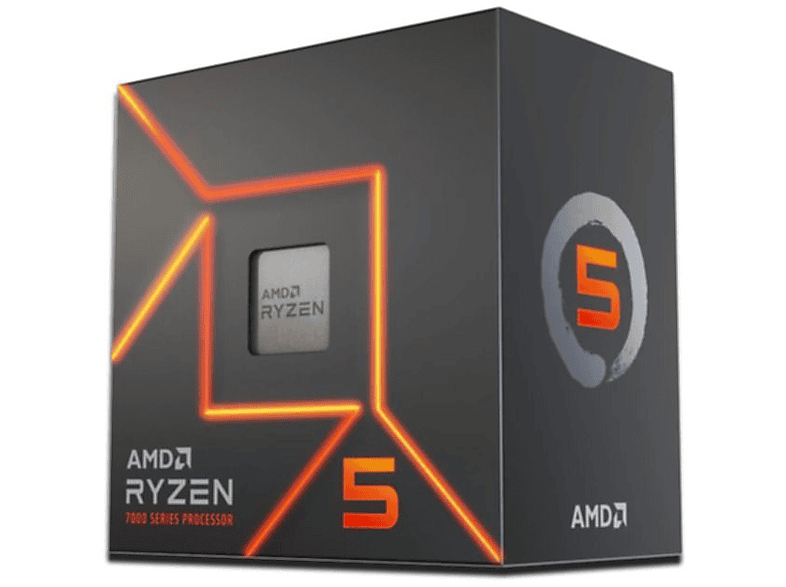 Boxed-Kühler, Mehrfarbig 7600 AMD mit Prozessor
