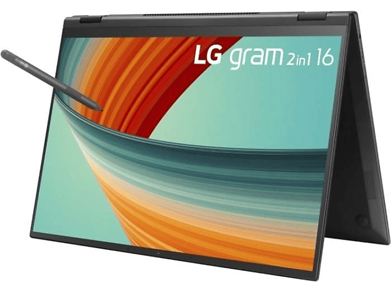 LG ELECTRONICS RAM, Prozessor, i7 Notebook Schwarz SSD, 1 Core™ GB TB Intel® mit 16 Display, 16T90R-G.AP78G, 16 Zoll