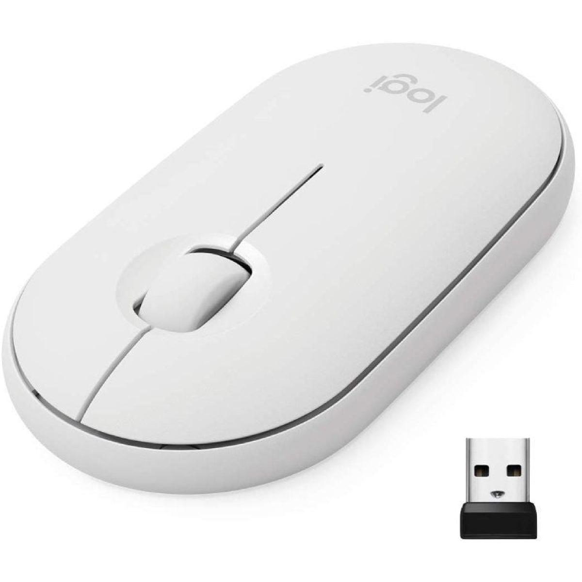 LOGITECH 910-005716 PEBBLE M350 OFF-WHITE Maus, Weiß | MediaMarkt