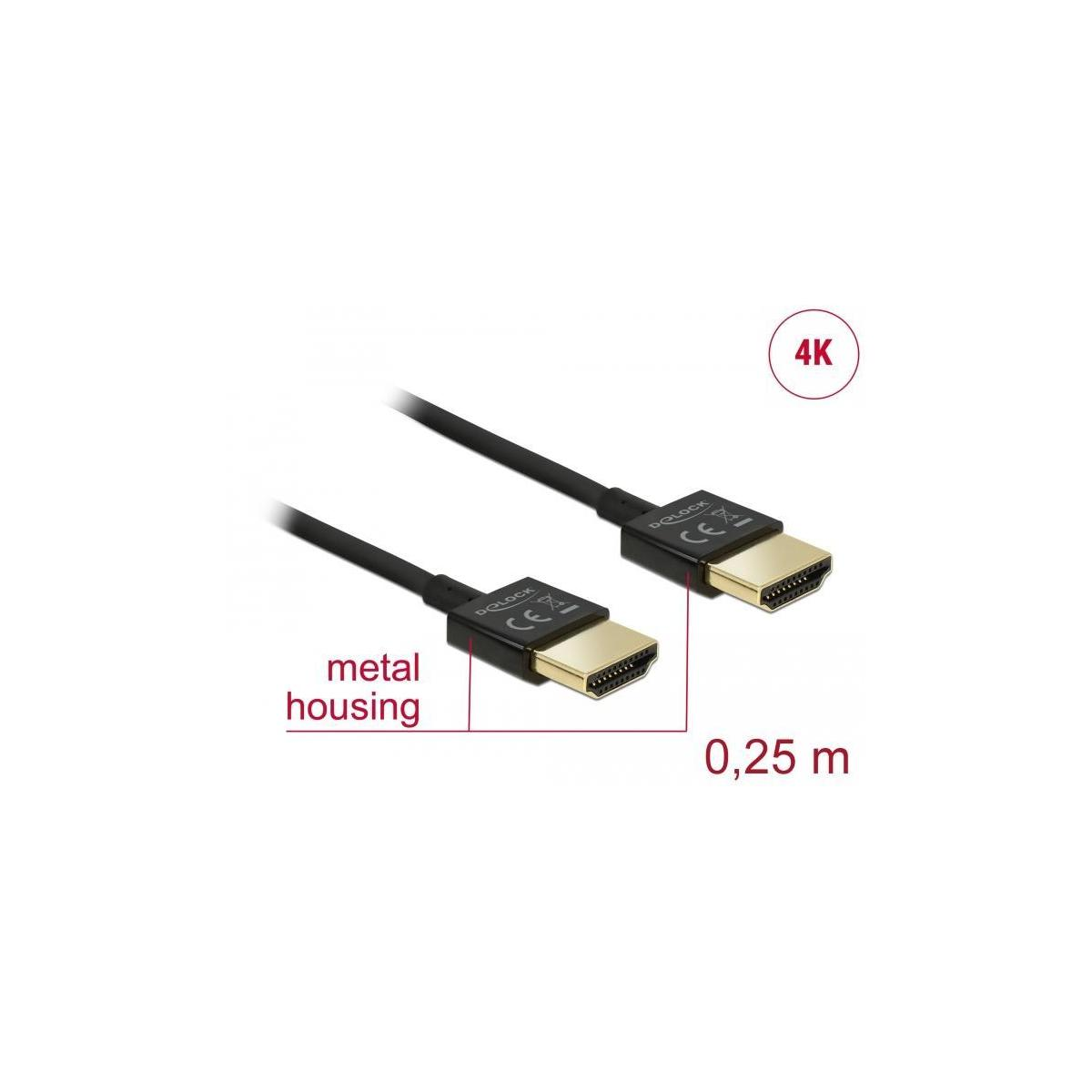 DELOCK 85117 HDMI Kabel, Schwarz