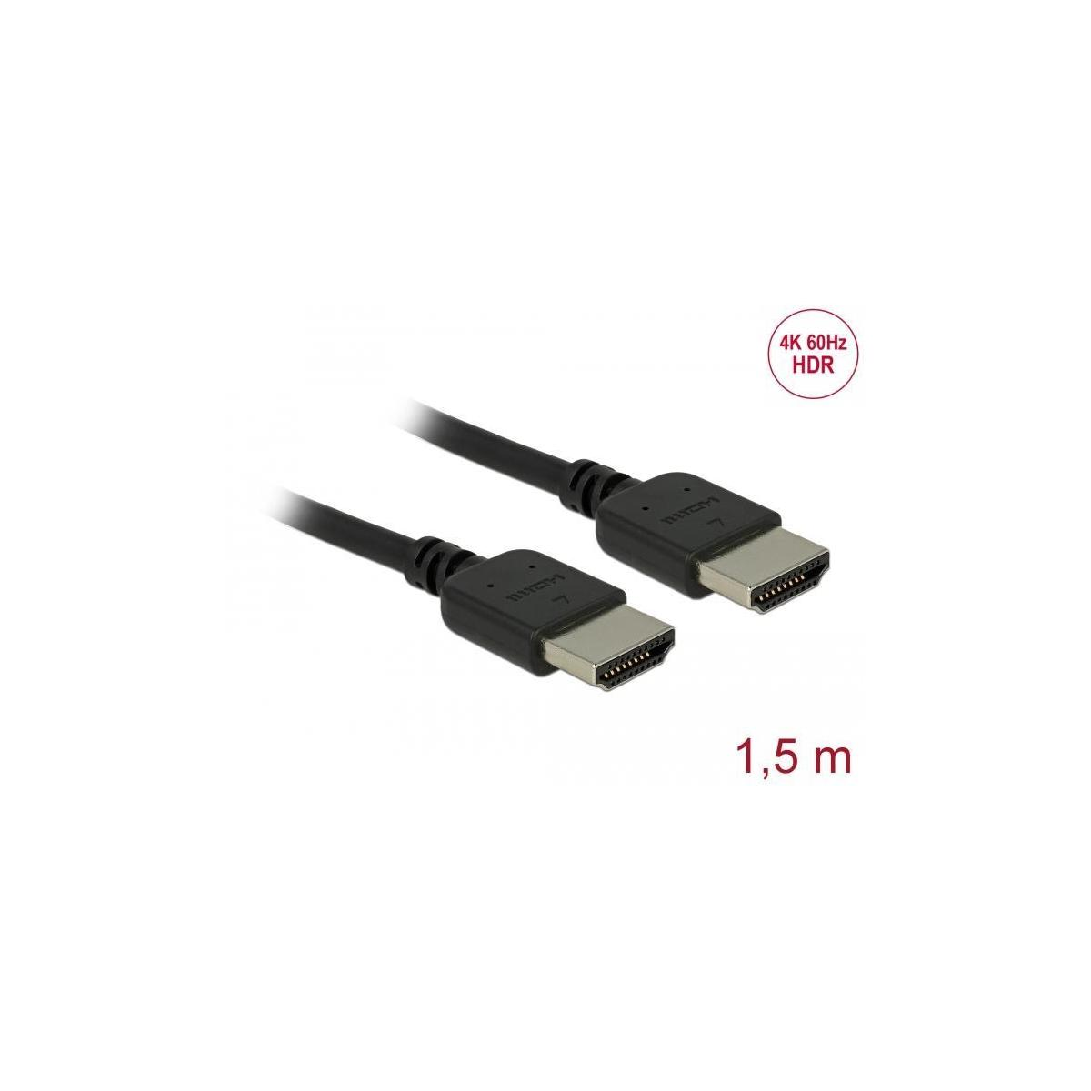 85216 DELOCK Weiß HDMI Kabel,