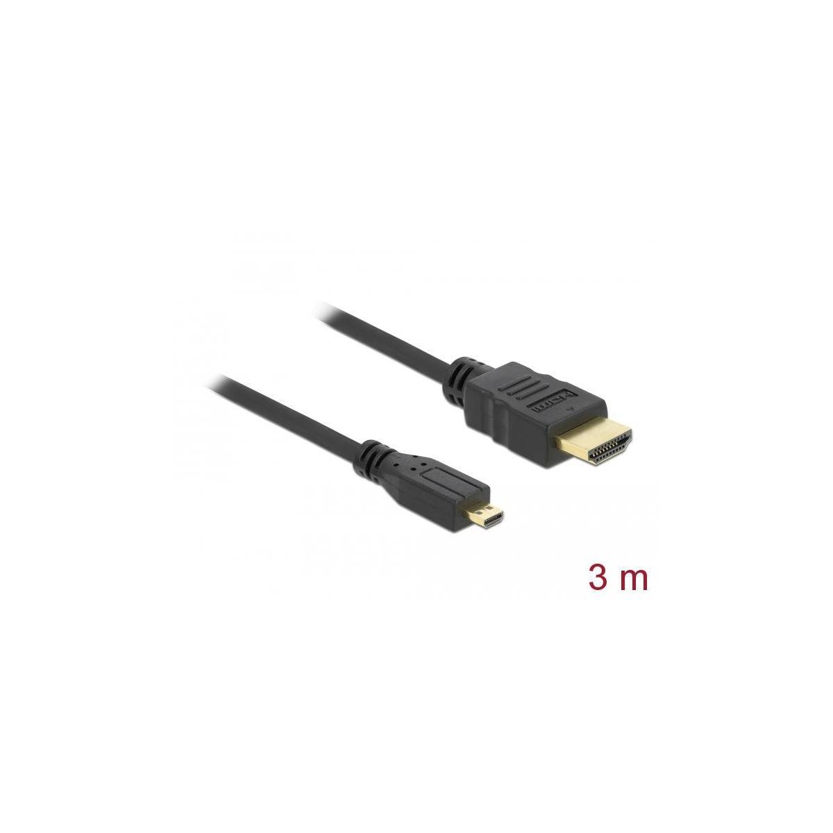 DELOCK 82663 HDMI Schwarz Kabel