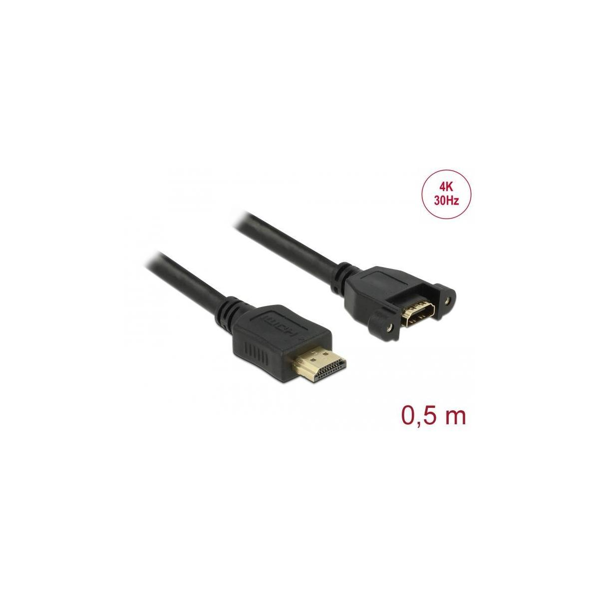 HDMI Schwarz DELOCK Kabel, 85463