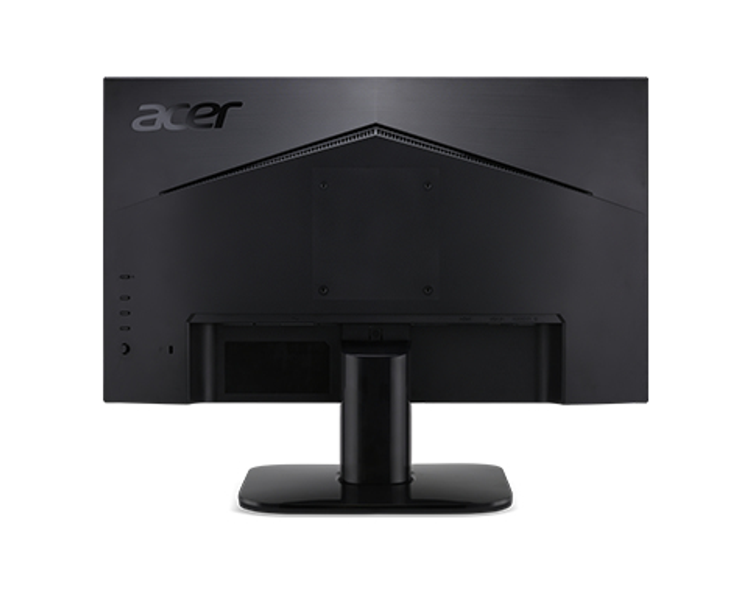 Black Acer monitor back, with stand.