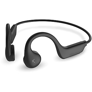 Auriculares deportivos - KSIX Astro Bone, Banda para el cuello, Bluetooth, Negro