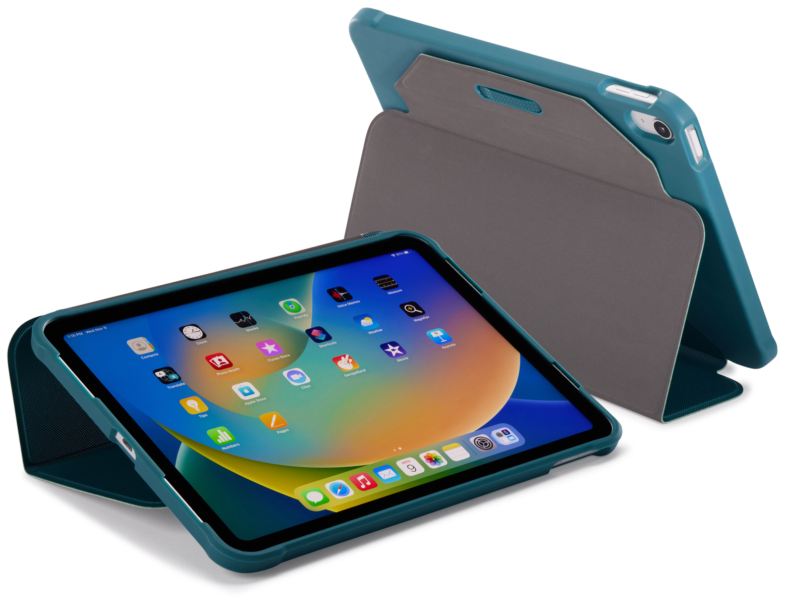 CASELOGI CSIE2156 - Patina Tablet Apple Polyester, Hülle Full Blue Cover für Blau