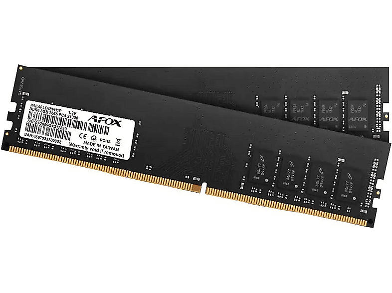 A & FOX 2666MHz DDR4 CL19 PC Ram AFSD48FH1P Ram
