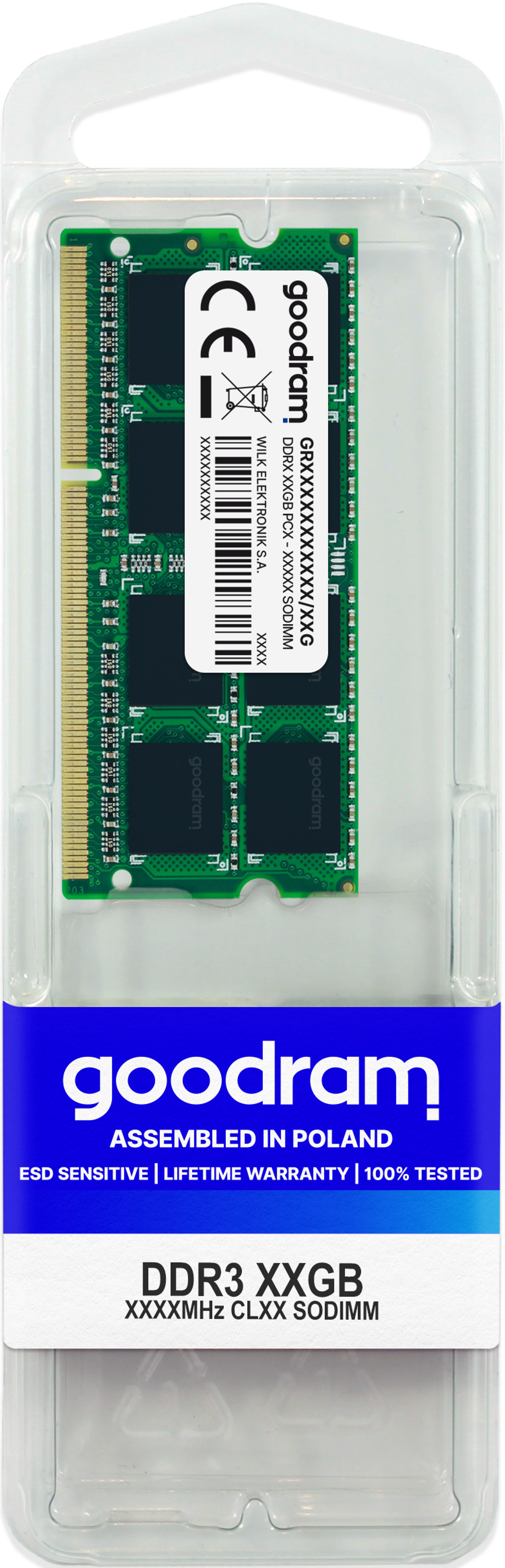 GOODRAM GB DDR3 GR1600S3V64L11/8G Arbeitsspeicher 8