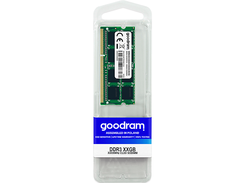 GB Arbeitsspeicher 8 DDR3 GOODRAM GR1600S3V64L11/8G
