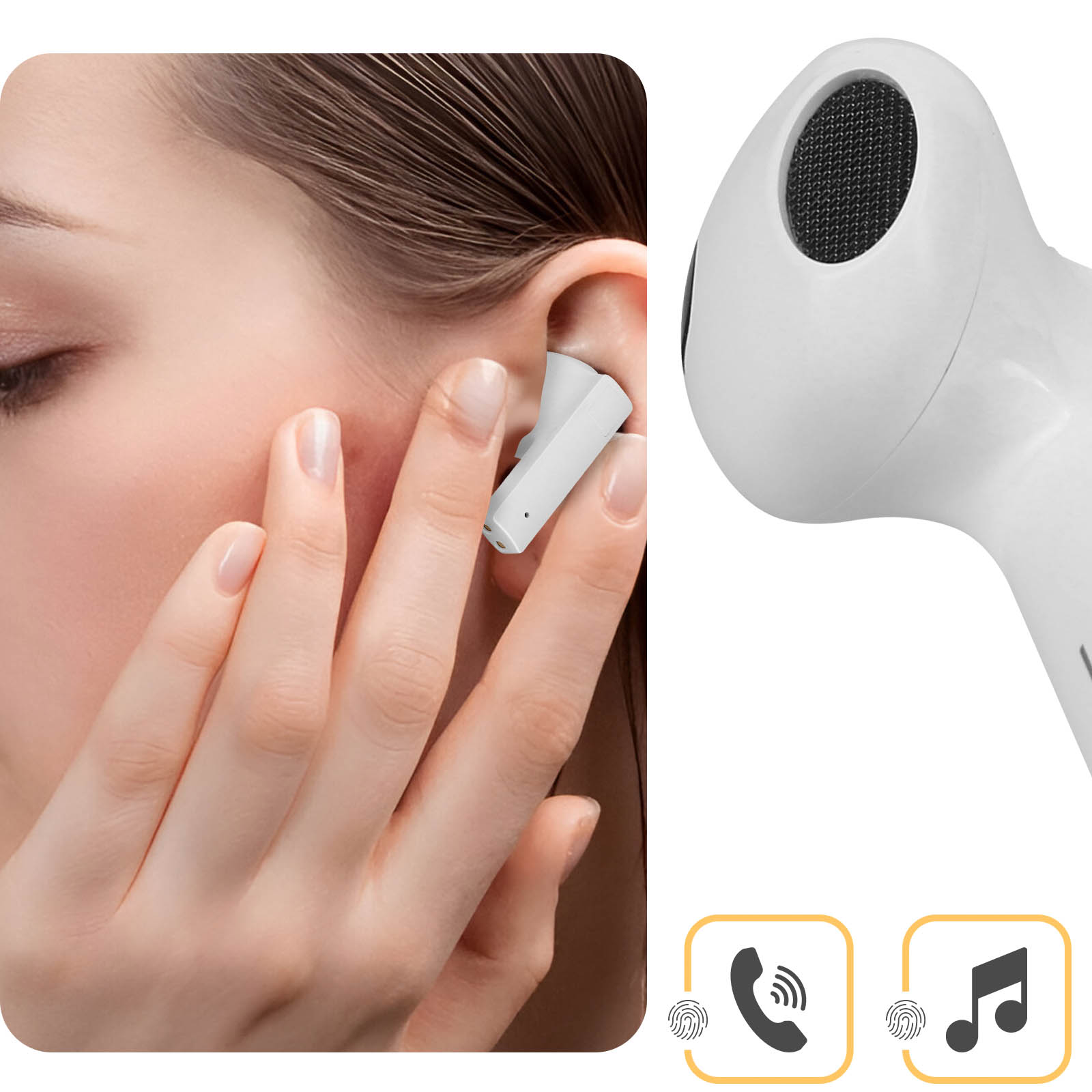 LINQ Q8, Bärchenmuster Bluetooth Kopfhörer