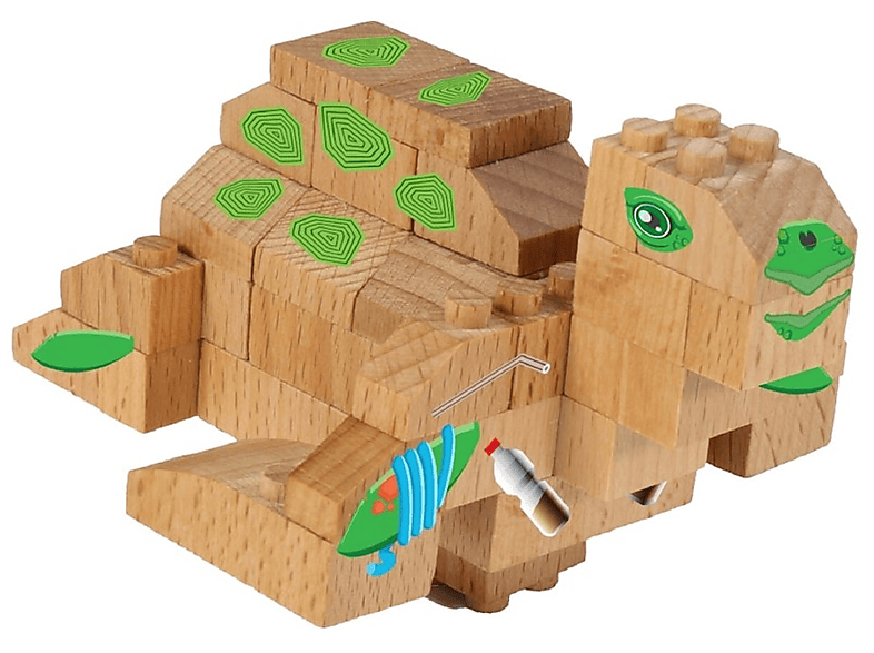 COFI FabBrix WWF Wooden Bausteine Bricks Schildkröte