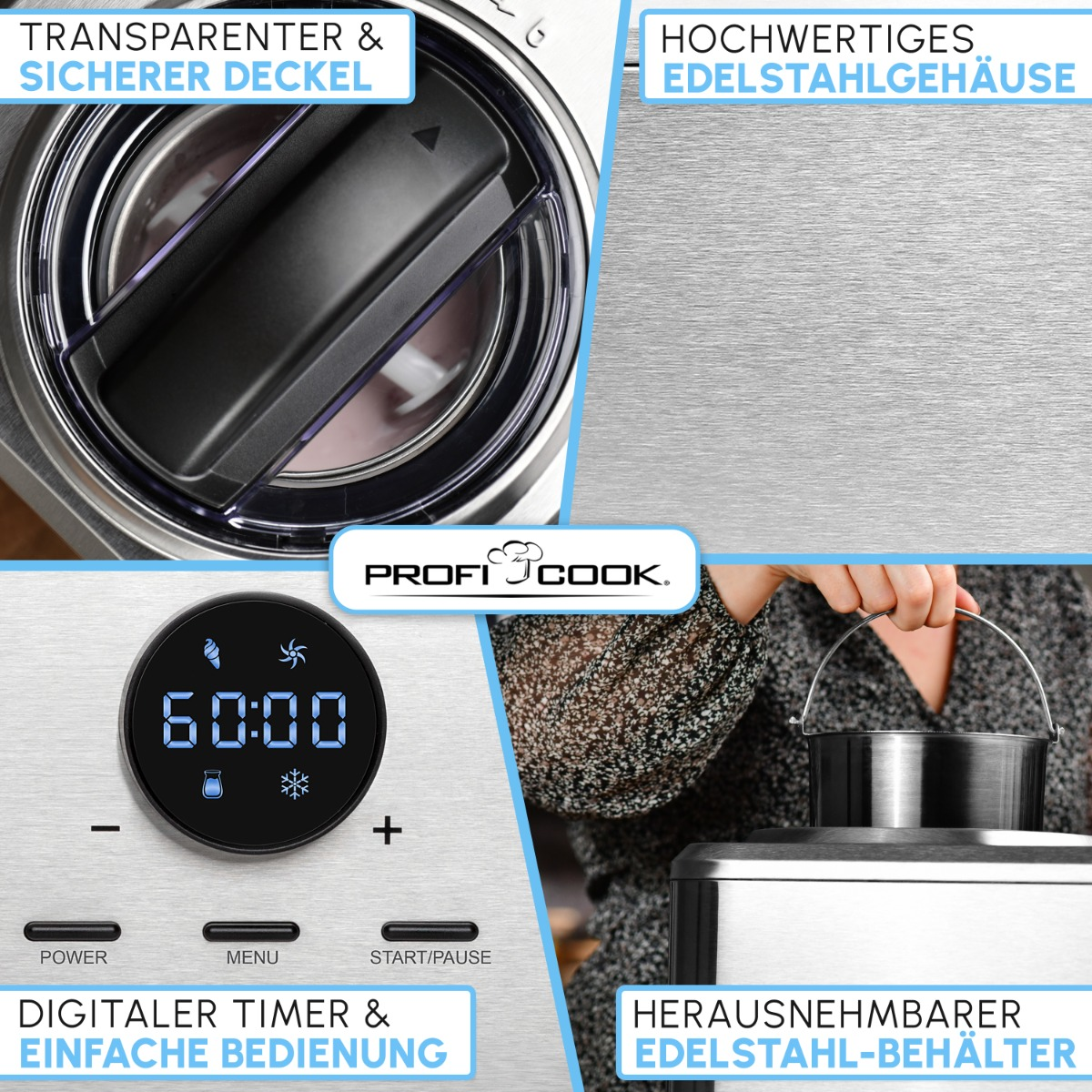 Czarne słuchawki z panelem sterowania i rozmytym tłem z innymi słuchawkami.