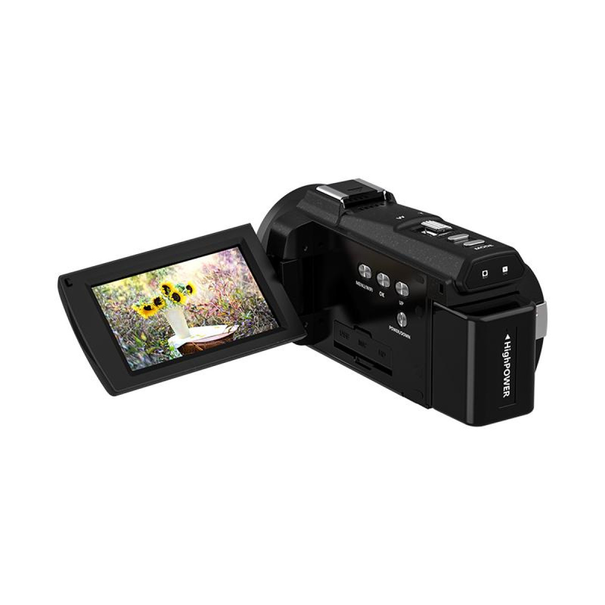 Camcorder INF 16x / 48MP Zoom Camcorder Zoom Fernbedienung/32-GB-K / 4K / opt. IR-Nachtsicht /