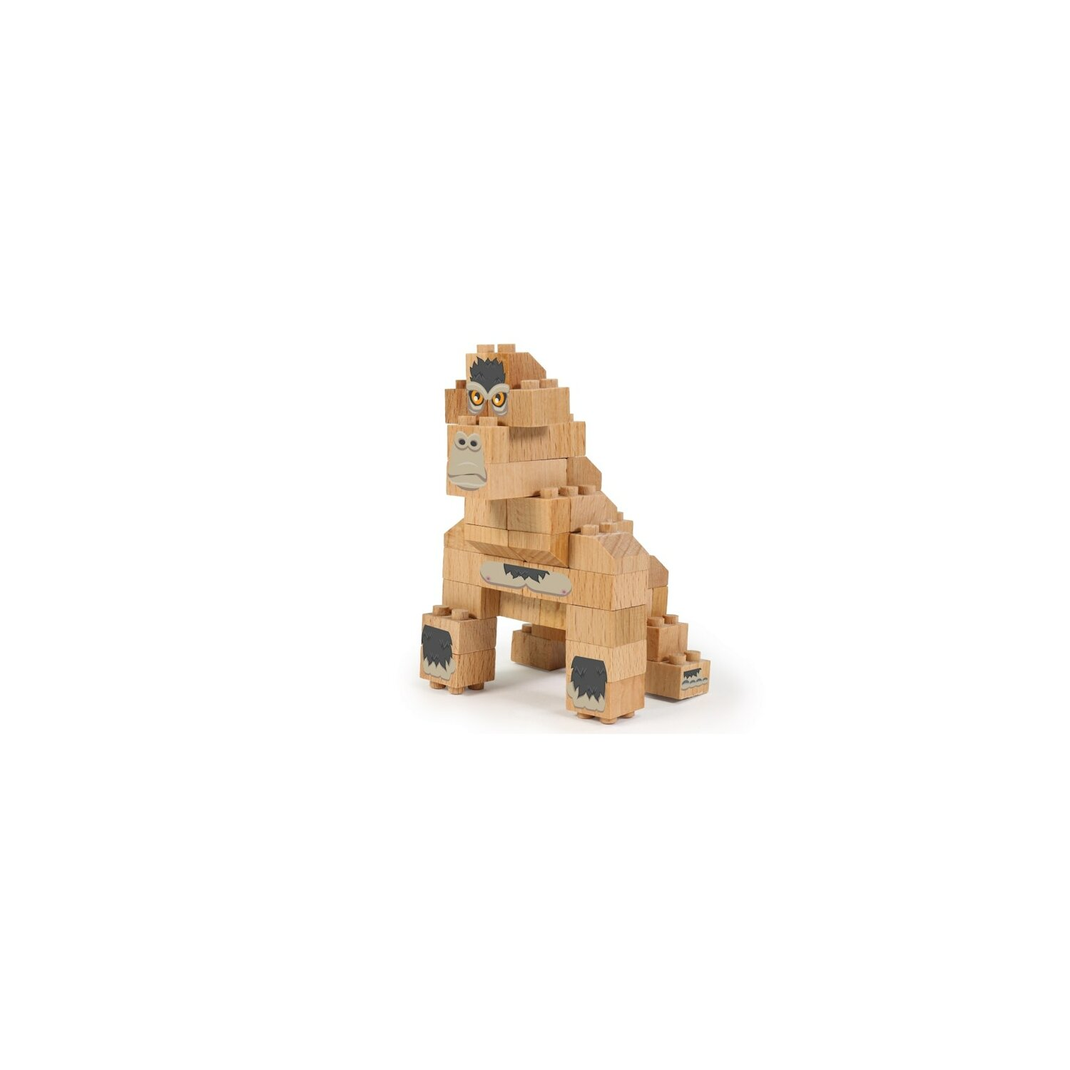 COFI Wooden Bausteine Gorilla FabBrix WWF Bricks