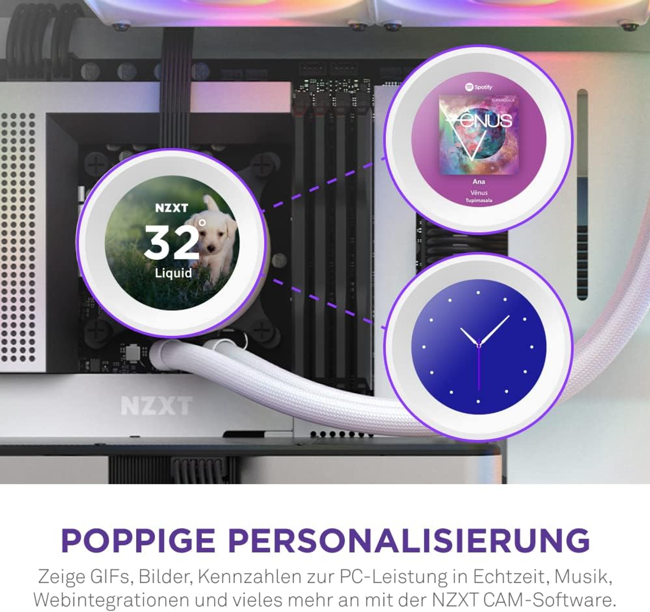 Chłodnice procesora NZXT Kraken Elite 280 RGB Biały | MediaMarkt