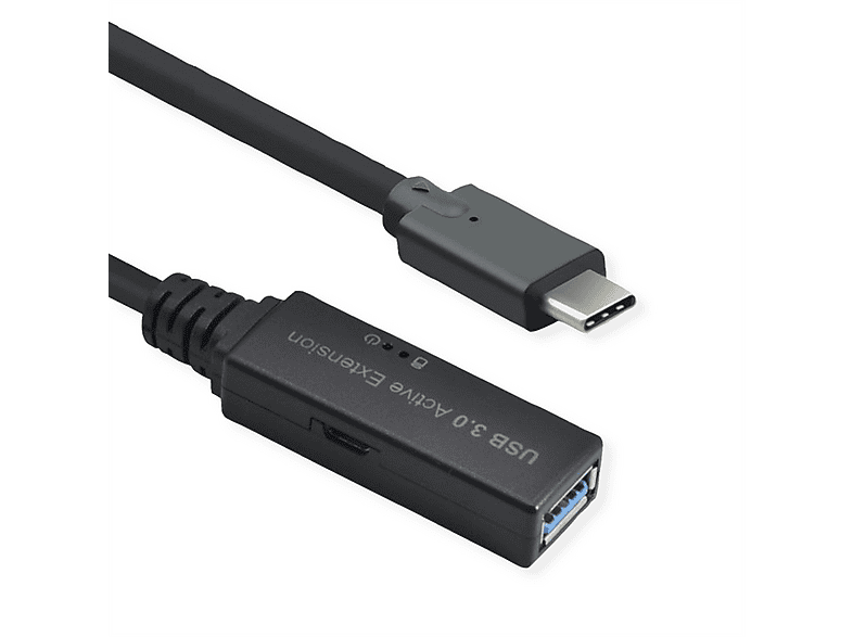 ROLINE USB 3.2 Gen 1 Aktives Repeater Kabel USB 3.2 Verlängerungskabel ...