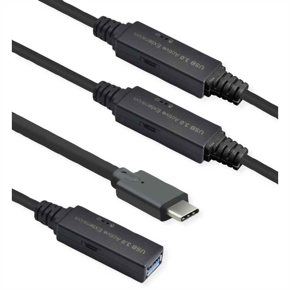 Aktives 1 ROLINE USB Verlängerungskabel 3.2 USB 3.2 Repeater Kabel Gen