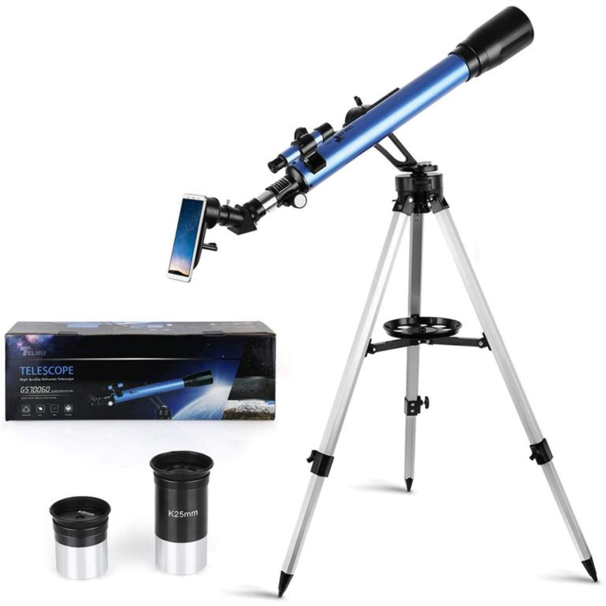 28x, 117x, TELMU Binocular 60 Teleskop mm,