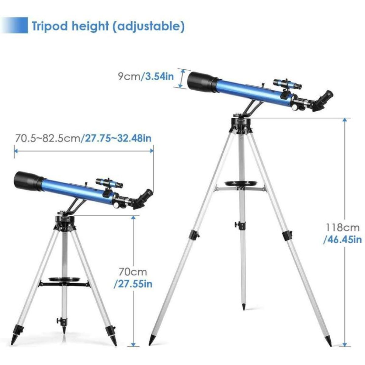 28x, 117x, TELMU Binocular 60 Teleskop mm,