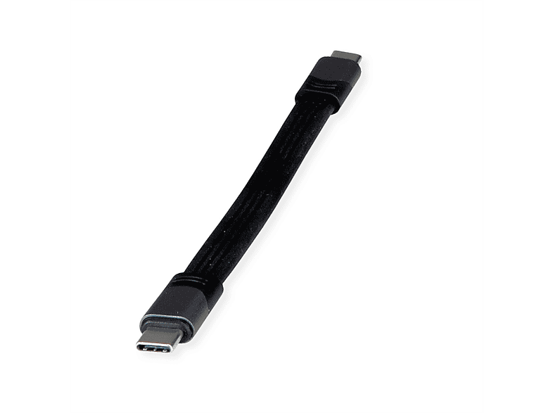 ROLINE USB4 Gen3x2 Kabel, Emark, Flach, C-C, ST/ST USB4 Kabel