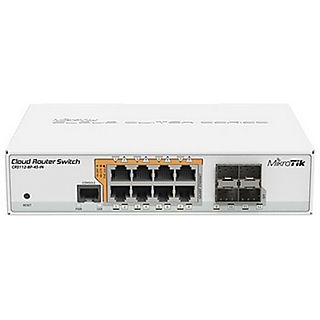 Switch  - CRS112-8P-4S-IN MIKROTIK, Blanco