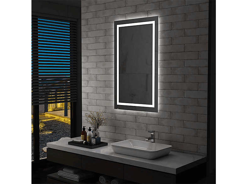 VIDAXL Badezimmerspiegel mit LED und Touch-Sensor Wandspiegel