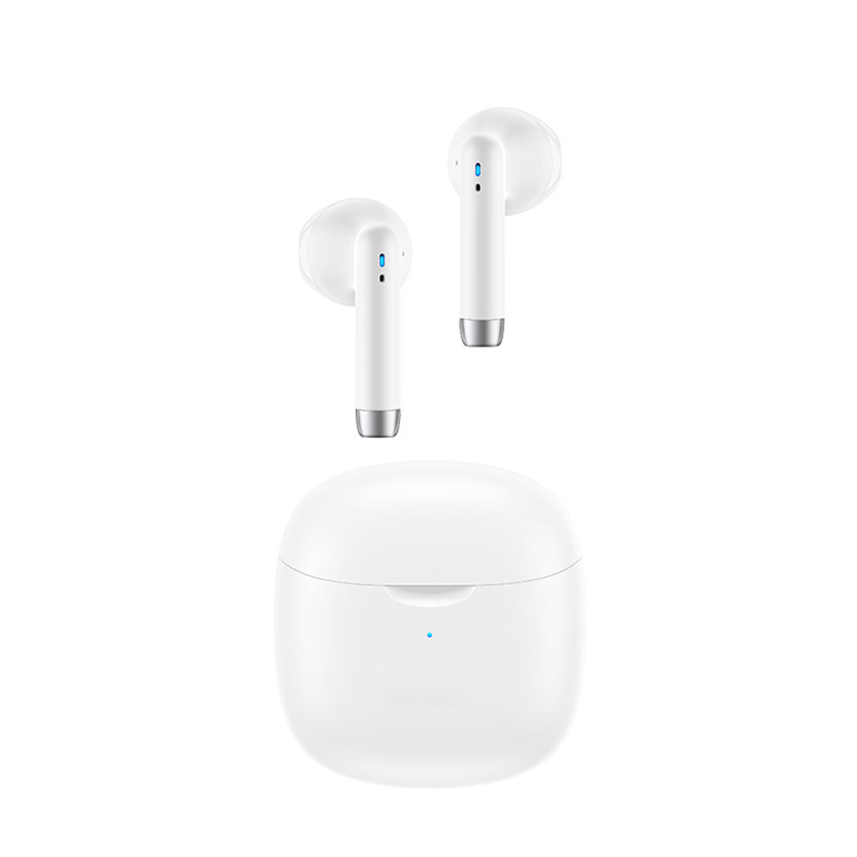 BRIGHTAKE 5.0 Drahtloses Bluetooth-Headset - weiß 3D-Stereoklang, In-ear Headset, Mini Touch-Bedienung, TWS Bluetooth-Kopfhörer