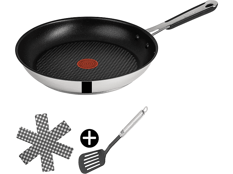 TEFAL E30 Jamie Oliver 24cm 3TLG Bratpfanne (Edelstahl, Beschichtung: Titanium, 24 cm)