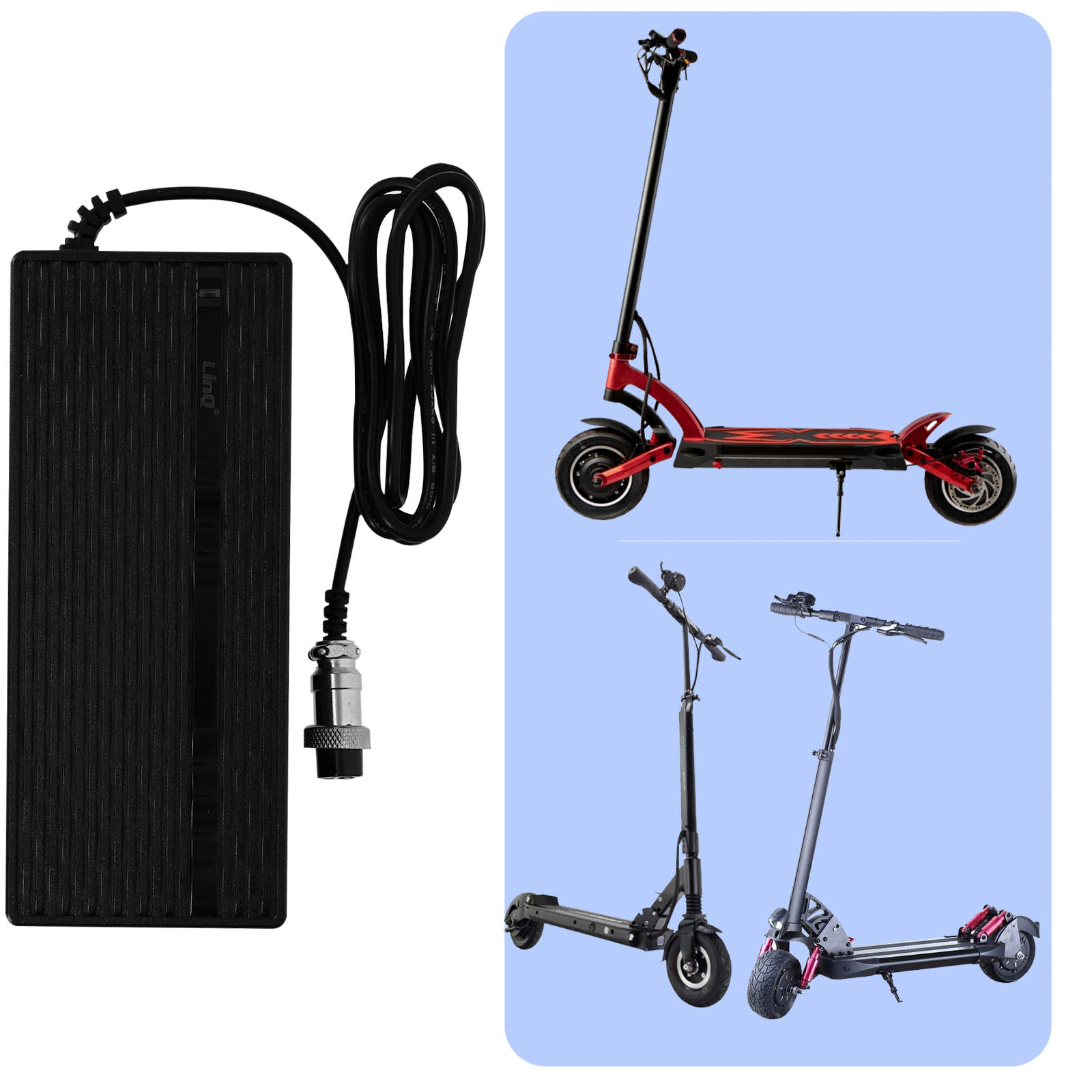 E-Scooter für LINQ Kaabo, Schwarz FY120 Ladegeräte