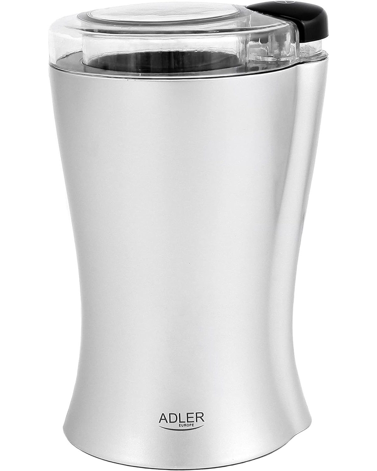 JUNG ADLER AD443 Kaffemühle Silber (150 Edelstahlschale: und und Mahlen, An- Schnelles Schnelles und Watt, Ausschalten) Klingenform Einzigartige regelmäßiges