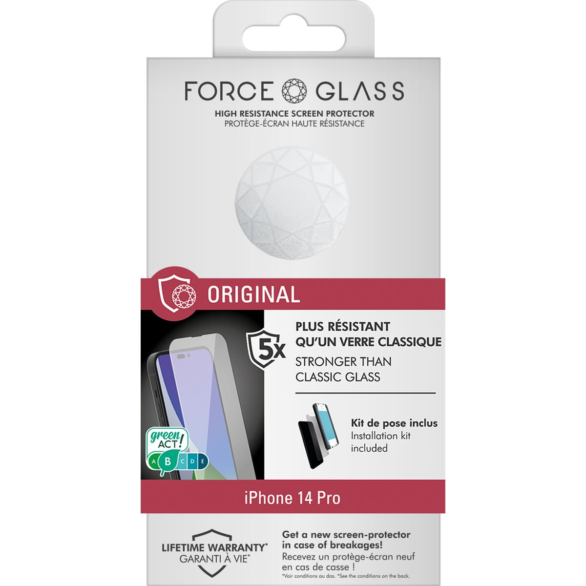 BEN 14 Apple Pro) Schutzfolien(für Glas iPhone Flexibles BIG
