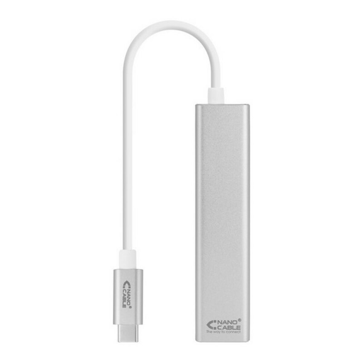 Gigabit 3.0 Ethernet USB NANOCABLE Umformer, 10.03.0404 Silberfarben zu