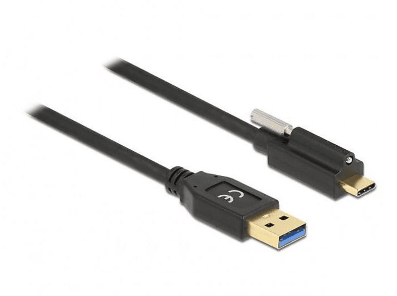 83717 USB Schwarz DELOCK Kabel,