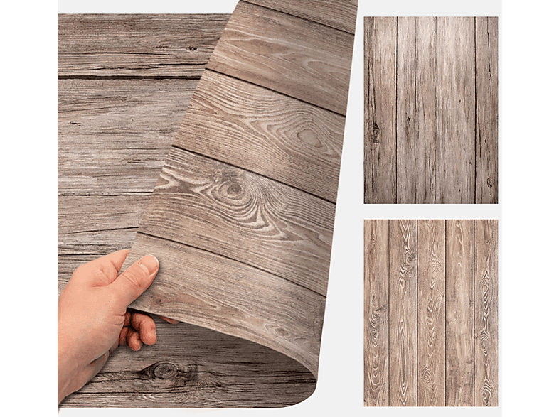 LENS-AID Flatlay Holz, Fotografie, Studiofotografie Fotohintergrund, für passend Food Produktfotografie, Makrofotografie, 129, Holz
