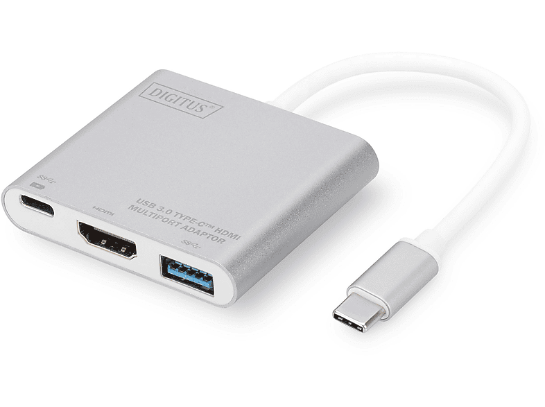 TYPE-C USB Multiport 70838-1 3.0 DA DIGITUS Adapter, Silber
