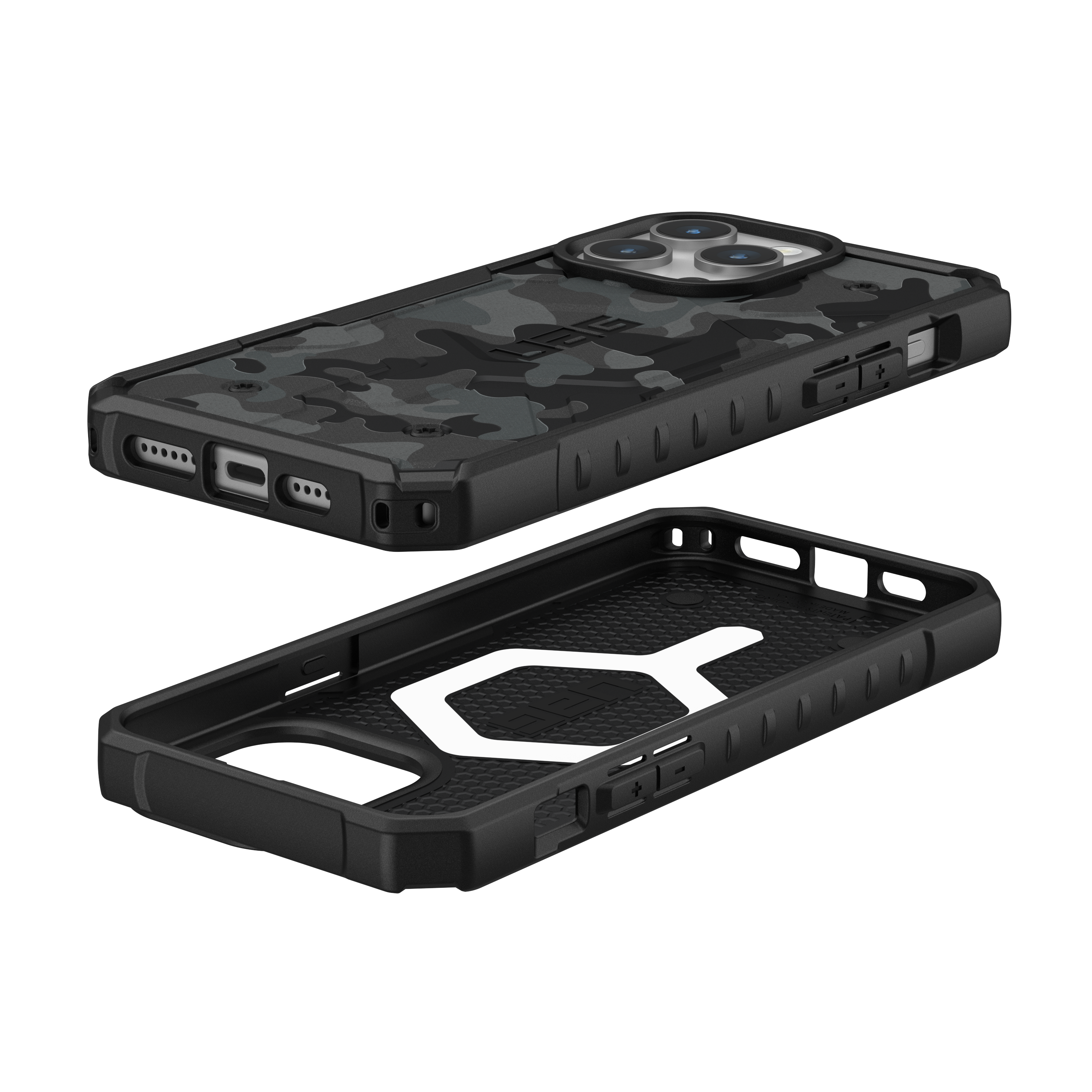 URBAN ARMOR GEAR Pathfinder MagSafe, camo Max, Apple, midnight iPhone Pro 15 Backcover